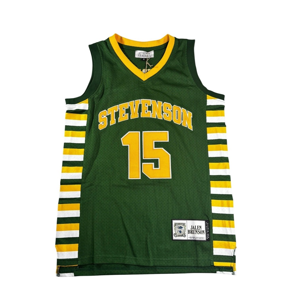 Authentic Classics Jalen Brunson Stevenson High School Jersey Green Mens Small